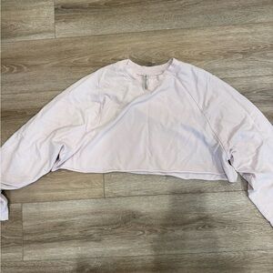 Alo light Pink Cropped Sweatshirt